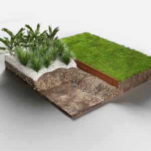 Garden Edging – Original Rigid 150mm Galvanised